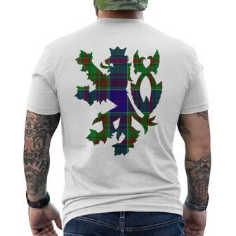 Clan Adams Tartan Scottish Family Name Scotland Pride Mens Back Print T-shirt - Seseable