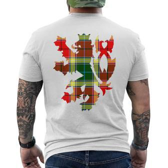 Clan Gibbs Tartan Scottish Family Name Scotland Pride Men's T-shirt Back Print - Seseable