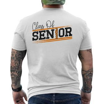 Class Of 2024 Seniors High School College Student Graduation Men's T-shirt Back Print | Mazezy DE
