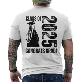 Class Of 2025 Congrats Grad 2025 Graduate Congratulations Men's T-shirt Back Print - Monsterry
