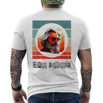 Class Dismissed Socialist Communist Karl Marx Men's T-shirt Back Print - Thegiftio UK