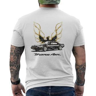 Classic Old School Muscle Car Classic Vintage American Car Mens Back Print T-shirt | Mazezy