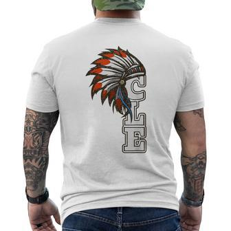 Cle Cleveland Ohio Native American Indian Tribe Men's T-shirt Back Print - Monsterry CA