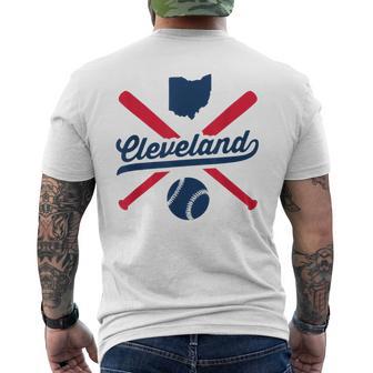 Cleveland Baseball Vintage Ohio Pride Love City Men's T-shirt Back Print - Monsterry AU