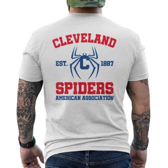 Cleveland Spiders Baseball Fan Men's T-shirt Back Print - Monsterry CA