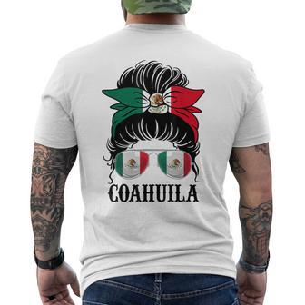 Coahuila Mexico Pride Mexican Flag State Men's T-shirt Back Print - Monsterry AU