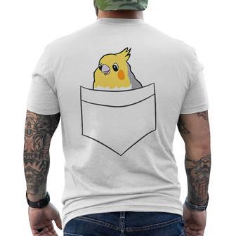 Cockatiel In Bag Bird Cockatiel Cockatiel Parakeet T-Shirt mit Rückendruck - Seseable