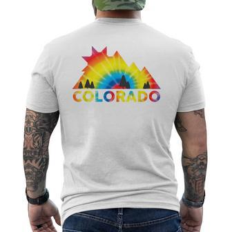 Colorado Tie Dye Extraordinary Denver State Men's T-shirt Back Print - Monsterry