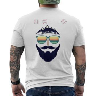 Colorado Rocky Mountain Cool Baseball Face Men's T-shirt Back Print - Monsterry AU