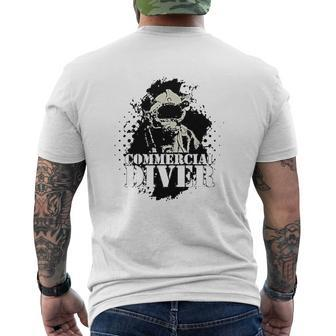 Commercial Diver Mens Back Print T-shirt - Thegiftio UK