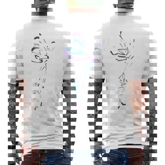 Concienciación Sobre La Prevención De Libélula Sobre La Depresión Del Suicidio Camiseta Hombre Estampado Espalda - Regaloses