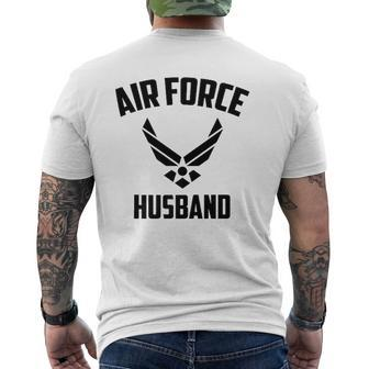 Cool Air Force Husband Best Proud Military Men Mens Back Print T-shirt - Thegiftio