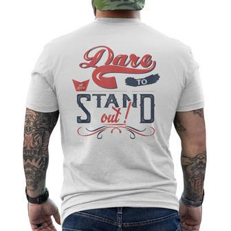 Cool Dare To Stand Out Motivation Men's T-shirt Back Print - Monsterry DE