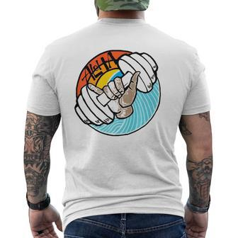 Cool Hawaiian Surf Style Fitness Mens Back Print T-shirt | Mazezy
