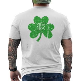 Cool Retro St Patrick's Day Kc Kansas City Love Men's T-shirt Back Print | Mazezy DE