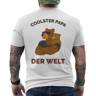 Coolster Papa Der Weltater Outfitatertag Bester Papa T-Shirt mit Rückendruck - Geschenkecke