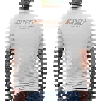 Coordenadas De Estados Unidos City Us Springfield Camiseta Hombre Estampado Espalda - Regaloses