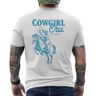 Cowgirl Era Vintage Inspired Western Aesthetic Trendy Men's T-shirt Back Print - Monsterry CA