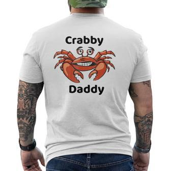 Crabby Daddy Mens Back Print T-shirt | Mazezy