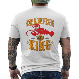 Crawfish King Crawfish Boil Party Festival Mens Back Print T-shirt - Thegiftio UK