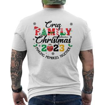 Cruz Family Name Christmas Matching Surname Xmas Men's T-shirt Back Print - Seseable