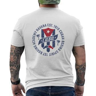 Cuba Boxing Academy Tanks Mens Back Print T-shirt - Seseable