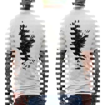 Cuervo Pájaro Cuervo Tatuaje Camiseta Hombre Estampado Espalda - Regaloses