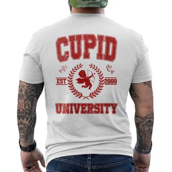 Cupid University Est 2000 Happy Valentine Day Anniversary Men's T-shirt Back Print - Monsterry