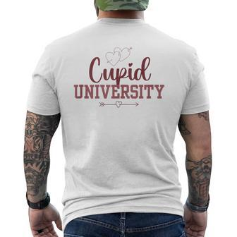 Cupid University Valentine's Day Hearts And Love Wedding Men's T-shirt Back Print - Monsterry UK