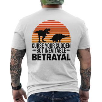 Curse Your Sudden But Inevitable Betrayal Vintage Dinos Men's T-shirt Back Print - Monsterry CA