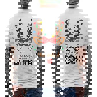 The Cutest Rudolph Reindeer Christmas Pajama Xmas Lights Men's T-shirt Back Print - Thegiftio