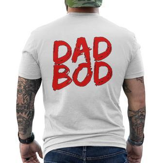 Dad Bod Mens Back Print T-shirt | Mazezy