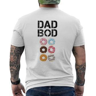 Dad Bod Tanks Donut Six Pack Daddy Gym Mens Back Print T-shirt | Mazezy