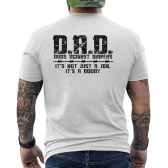 DAD Dads Against Diapers Men's Humor Father Mens Back Print T-shirt | Mazezy AU