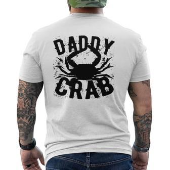 Dad Father's Day Daddy Crab Mens Back Print T-shirt | Mazezy AU