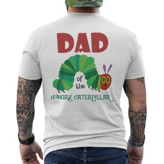 Dad Of Hungry Caterpillar Cute Caterpillar Birthday Men's T-shirt Back Print - Monsterry