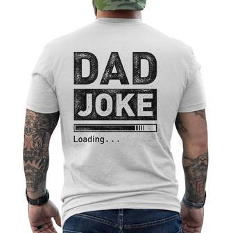 Dad Joke Loading Mens Back Print T-shirt | Mazezy