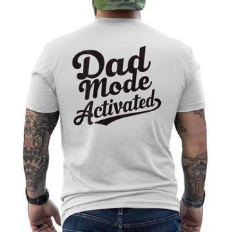 Dad Life Dad Mode Activated Quote Father's Day Dad Bod Men's T-shirt Back Print - Monsterry UK