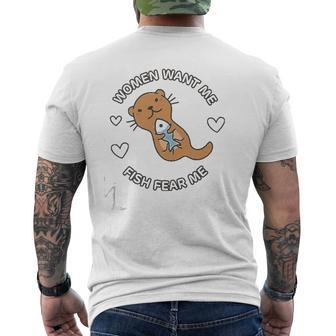 My Dad Likes Fishing Mens Back Print T-shirt | Mazezy