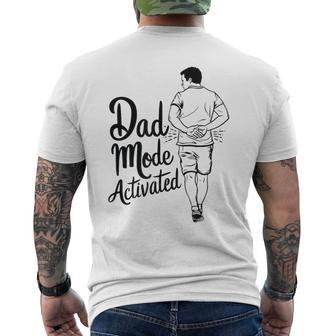 Dad Mode Activated Dad Meme Father's Day Best Father Men's T-shirt Back Print - Monsterry CA