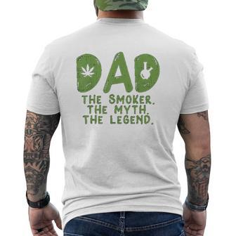 Dad Myth Legend Mens Back Print T-shirt | Mazezy