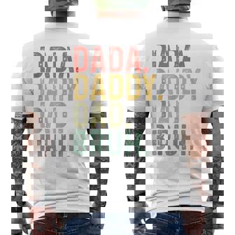 Dada Daddy Dad Bruh Father's Day Proud Dad Grandpa Men's T-shirt Back Print - Seseable
