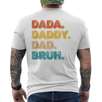 Dada Daddy Dad Bruh Husband Dad Father's Day Mens Men's T-shirt Back Print - Seseable