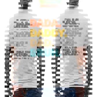 Dada Daddy Dad Bruh Husband Dad Father's Day Mens Men's T-shirt Back Print | Seseable UK