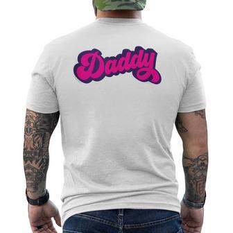 Daddy Pink Gay Bear Lgbt Homosexual Boyfriend Buddy Couples Men's T-shirt Back Print - Monsterry UK