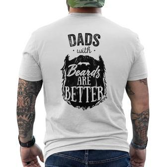 Dads With Beards Are Better Bearded Man Father Men's T-shirt Back Print - Monsterry CA