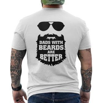 Dads With Beards Are Better Mens Back Print T-shirt | Mazezy