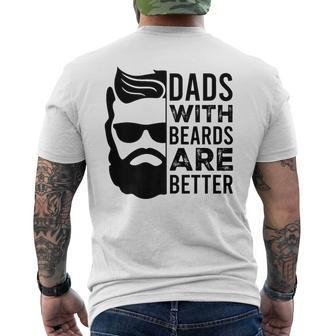 Dads With Beards Are Better Men's T-shirt Back Print - Monsterry CA