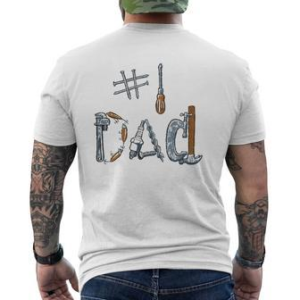 Dad's Tools Happy Father's Day Mens Back Print T-shirt | Mazezy