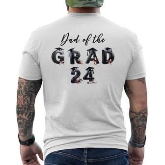 Damen Papa Der Graduate Classon 2024 Mit-Ausschnitt T-Shirt mit Rückendruck - Geschenkecke